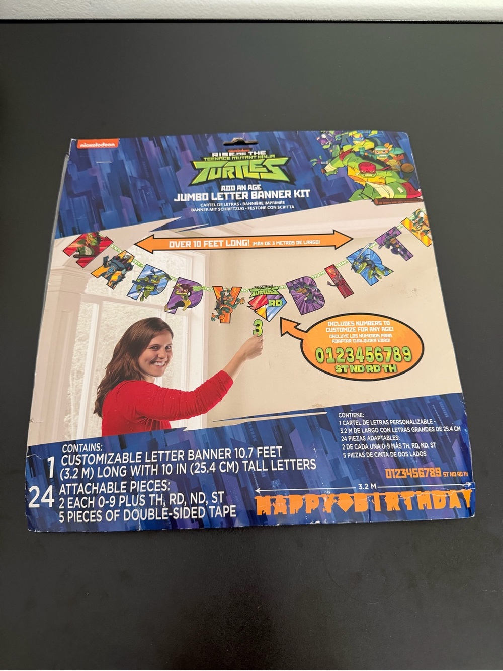Teenage Mutant Ninja Turtles Customizable Letter Banner Kit - Multicolor